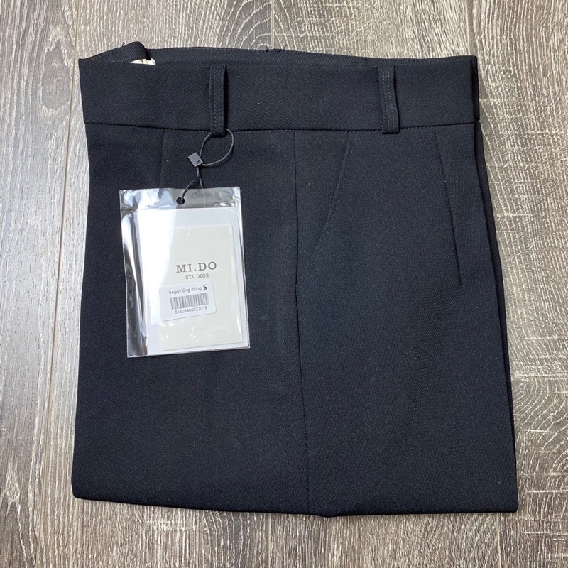 Quần baggy vải nữ ống đứng, cạp cao, đủ size, chất vintex Hàn đẹp