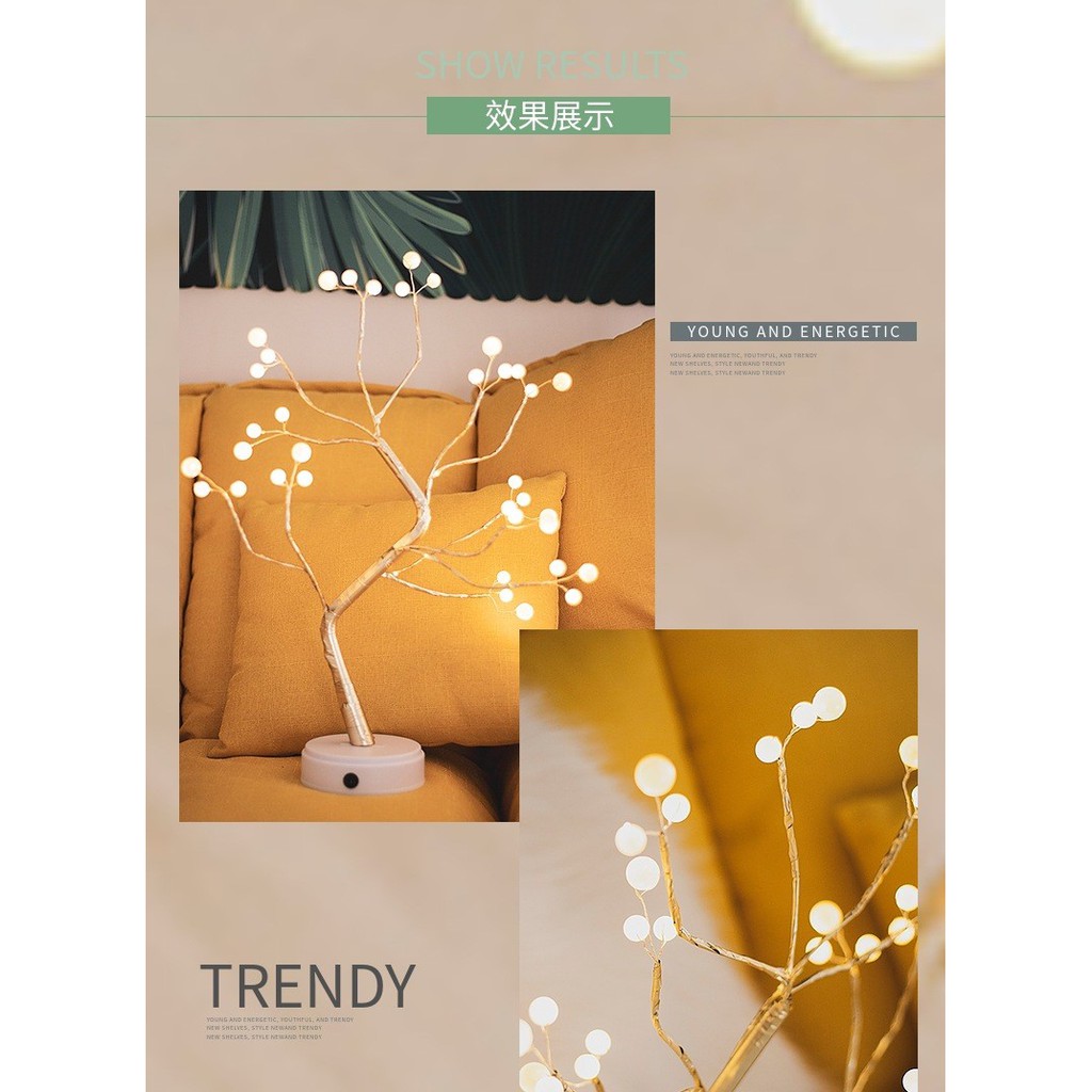 Đèn led hình cây trang trí phòng ngủ phòng khách siêu đẹp CÓ BẢO HÀNH