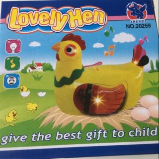 Toys Lovely Hen Gà đẻ trứng sử dụng pin mã số 20259 phù hợp cho bé 3 tuổi 5 tuổi trở lên….