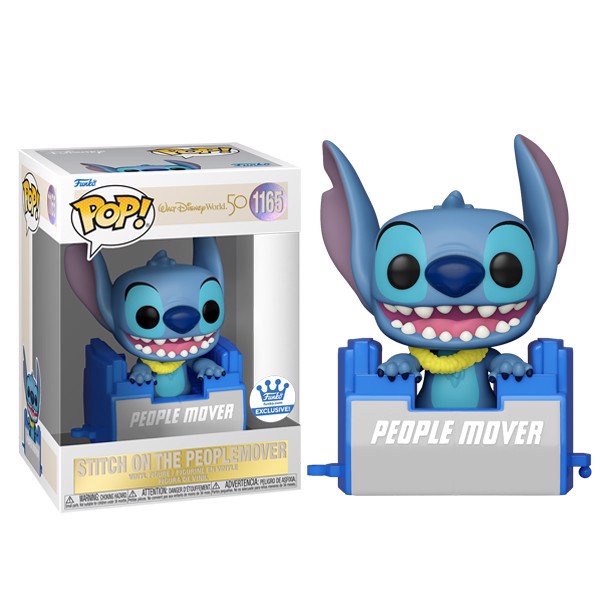 Đồ chơi mô hình funko pop 1165 Stitch on the Peoplemover - Disney
