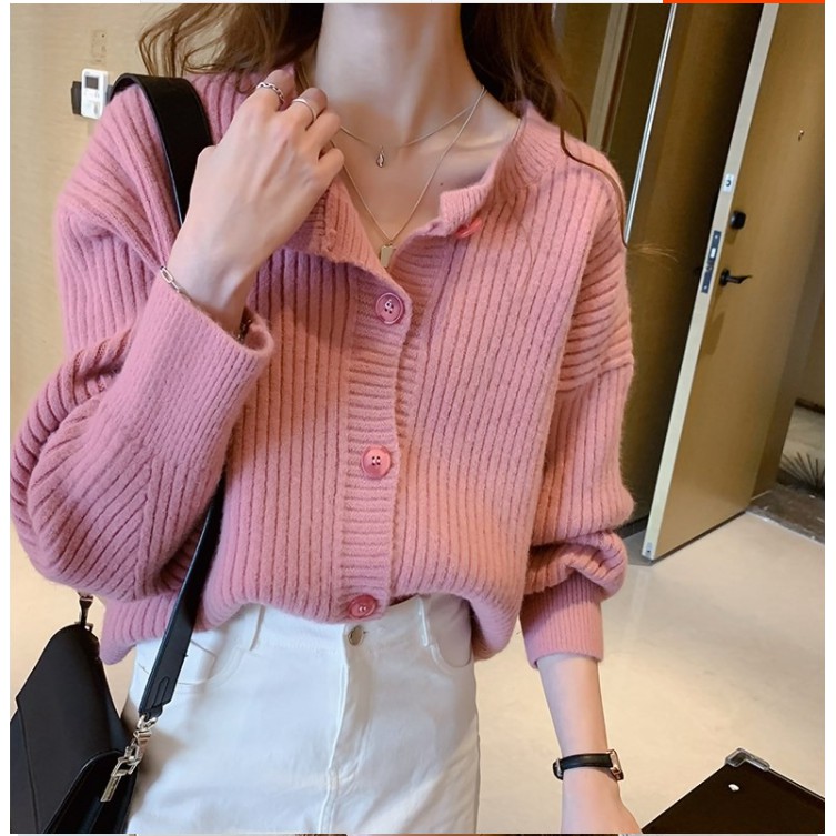 Áo Len Dài Tay Phong Cách Hàn Quốc Trẻ Trung Dành Cho Nữ