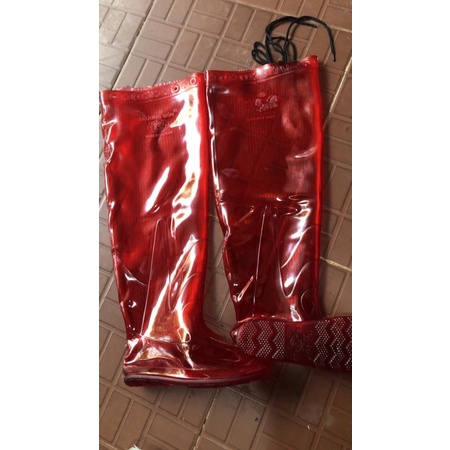 Ủng đi cấy lội nước Trường Sơn 2 lớp bảo hộ lao động, loại sịn cao su dẻo giá rẻ