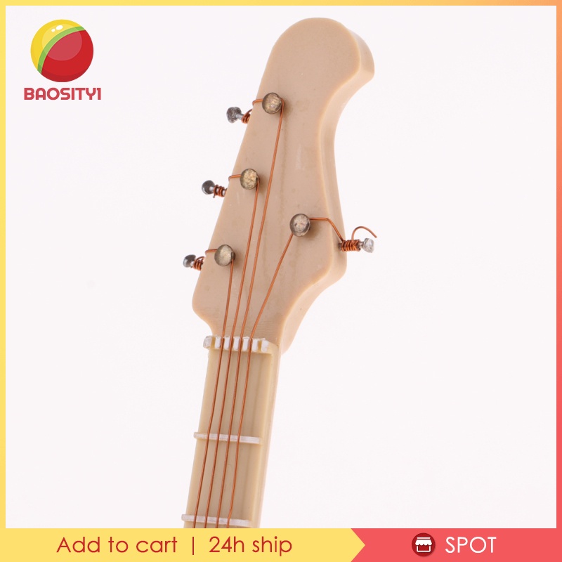 Mô Hình Đàn Guitar Điện Mini Tỉ Lệ 1: 6 Kèm Giá Đỡ Trang Trí Nhà Búp Bê #2