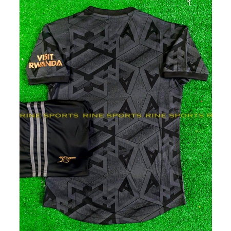 Bộ Áo bóng đá Arsenal đen Super Bodyfix Thailand mùa giải 2022-2023 Giống thi đấu 100%