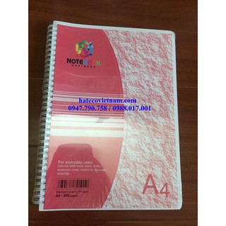 Sổ lò xo A4 Hải Tiến 200 trang Business (KT 210 x 297mm)