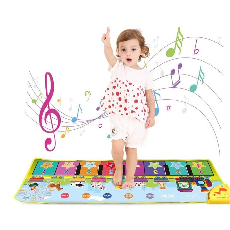 Coolplay Thảm Nhạc Kiểu Đàn Piano Chống Trượt Hình Động Vật Cho Bé