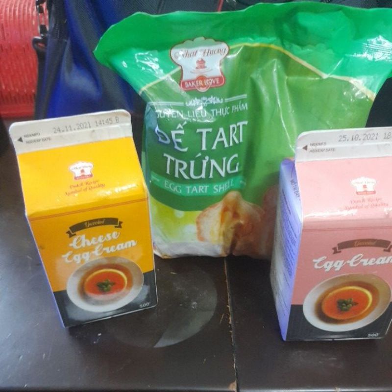 bộ combo làm bánh tart trứng Nhất Hương