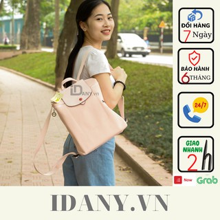 Balo thời trang nữ, ba lô longchamp hồng, phong cách công sở nữ đẹp ( ảnh thật )