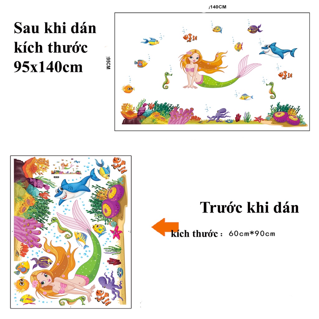 Decan dán tường, Decan nàng tiên cá đẹp JM7292