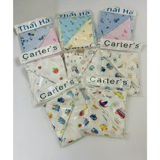 [Ảnh thật] Yếm xô tam giác có cúc bấm cho bé