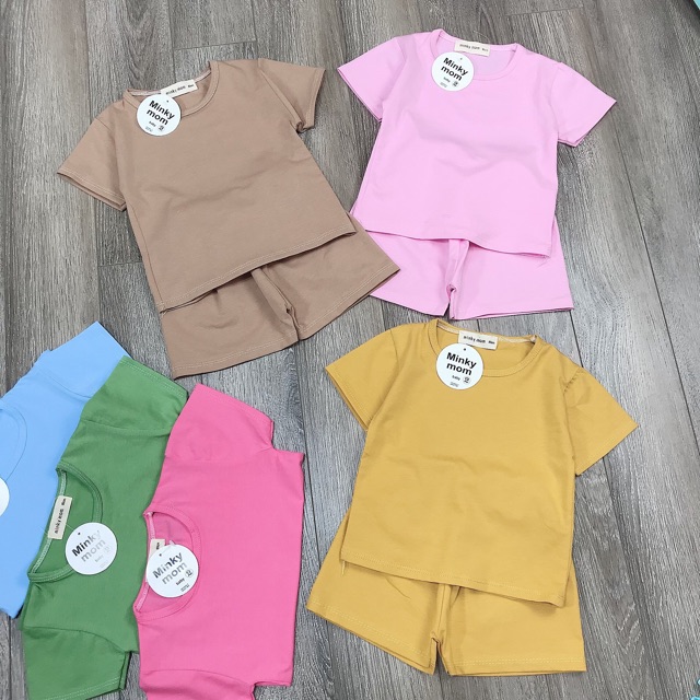 Bộ cotton Mink ymom siêu đáng yêu cho bé traibes gái - MINK