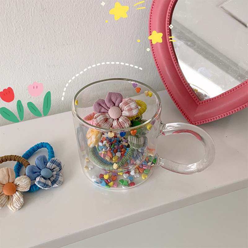 Ca nước kim tuyến hình trái tim dễ thương cho bé gái