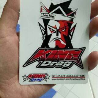 Tem logo, Combo 2  tem logo con KingDrag (màu đỏ)