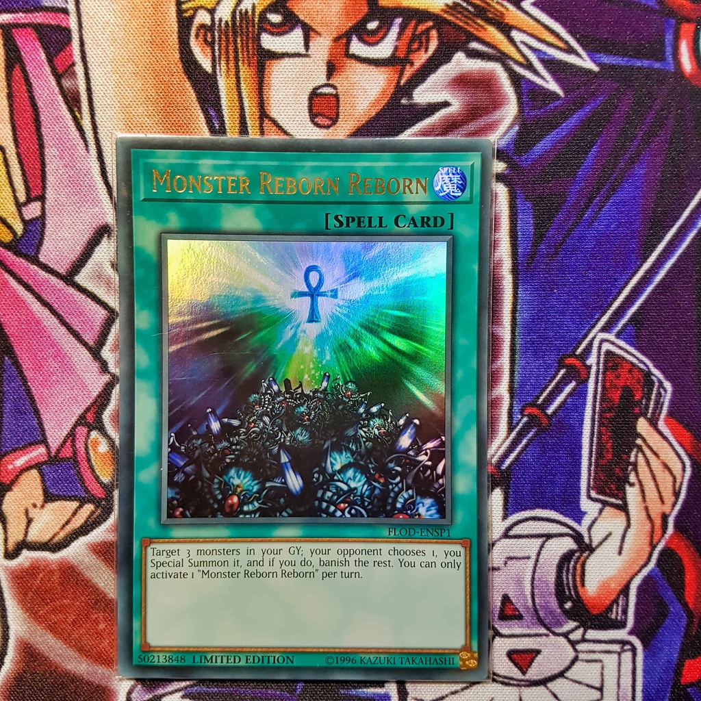 Thẻ bài Yugioh | Monster Reborn Reborn | FLOD Ultra rare.