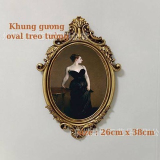 Khung ảnh Royal hình oval treo tường trang trí nhà cửa studio