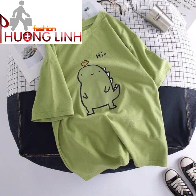 [Có video] Áo thun nam nữ hình khủng long form rộng tay lỡ - Thời Trang Phương Ling - Bảo hành 7 ngày - 18062020609 | BigBuy360 - bigbuy360.vn