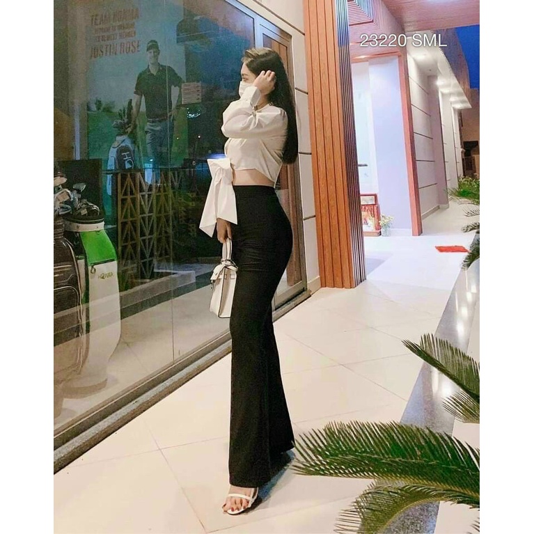 Quần Ống Loe 1 Khuy Mẫu Mới 2023