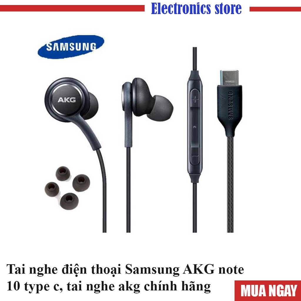 Tai nghe điện thoại Samsung akg note 10 type c, tai nghe akg chính hãng- Bh 12 tháng lỗi 1 đổi 1