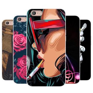 ốp điện thoại Silicon Mềm In Họa Tiết Hoạt Hình Nhiều Màu Cho Oppo A71 2018