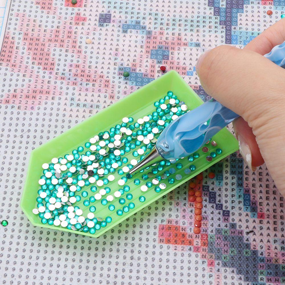 WTTLE Bút Đính Kim Cương 5D Bằng Nhựa Resin Dùng Thêu Tranh Chữ Thập Diy