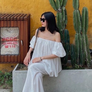 Áo Lụa Trễ Vai Tay Bồng 💋
