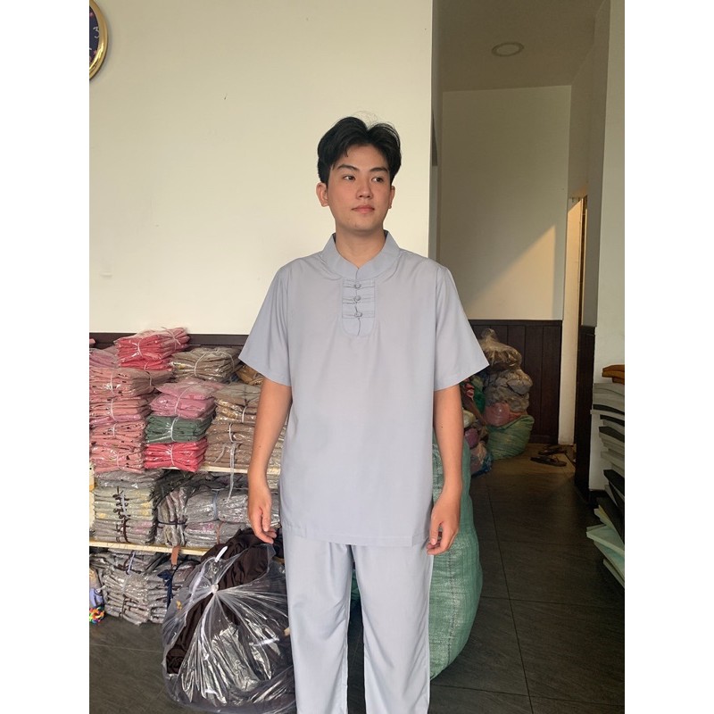 Đồ nam phật tử , áo lam đi chùa , trời trang nam lãnh tụ