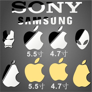 Miếng Dán Kim Loại Logo Cho Iphone 7 / 8 S Plus Xr