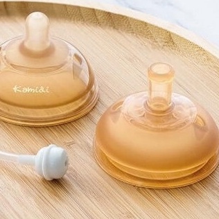Núm vú ống hút nước KAMIDI silicon chính Hãng giúp bé tập hút nước qua bình