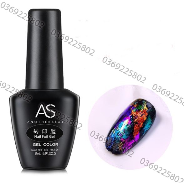 HOT Sơn gel foil AS chuyên dùng với foil bất kỳ tạo vân móng