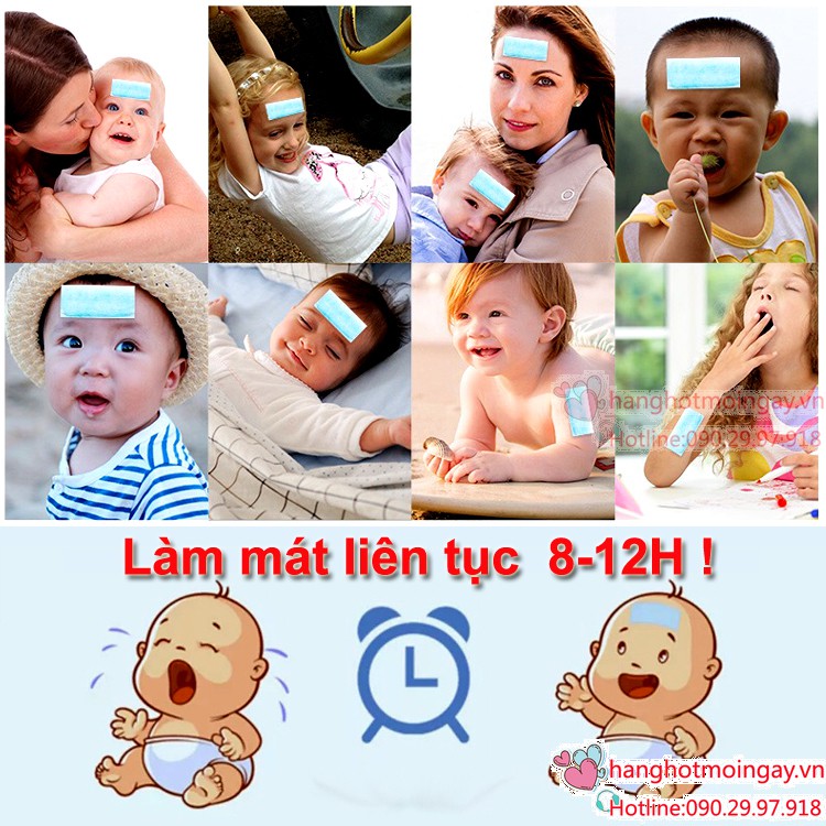 Miếng dán hạ sốt đổi màu 4 miếng E21