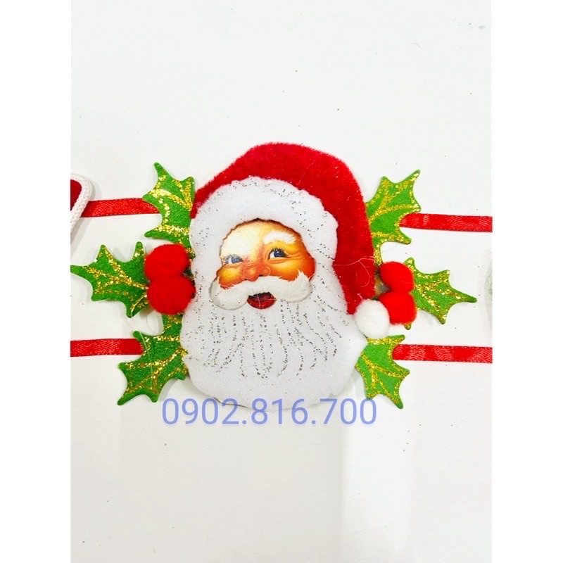 Dây treo chữ Merry Chrisrmas nhung 1m5 - 2m3 - 2m8 phụ kiện trang trí cây thokng noel giáng sinh