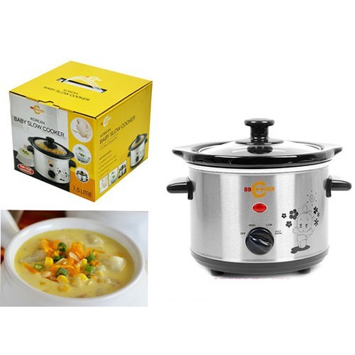 NỒI NẤU CHÁO CHẬM BBCOOKER HÀN QUỐC 2,5L- HÀNG NHẬP KHẨU CAO CẤP