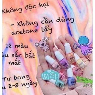 SÉT SƠN MÓNG TAY CHO BÉ 12 MÀU