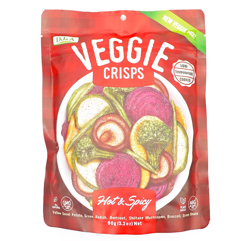 Rau Củ Sấy Giòn Vị Cay DJ&amp;A - 90g