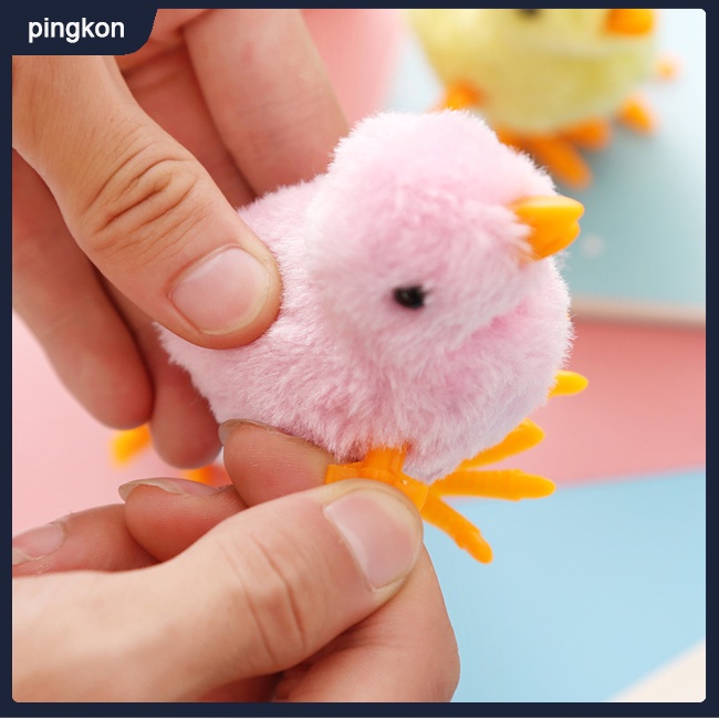 Đồ Chơi Gà Lên Dây Cót Nhồi Bông Màu Sắc Tươi Sáng Vui Nhộn Dùng Làm Quà Tặng Sinh Nhật Cho Bé