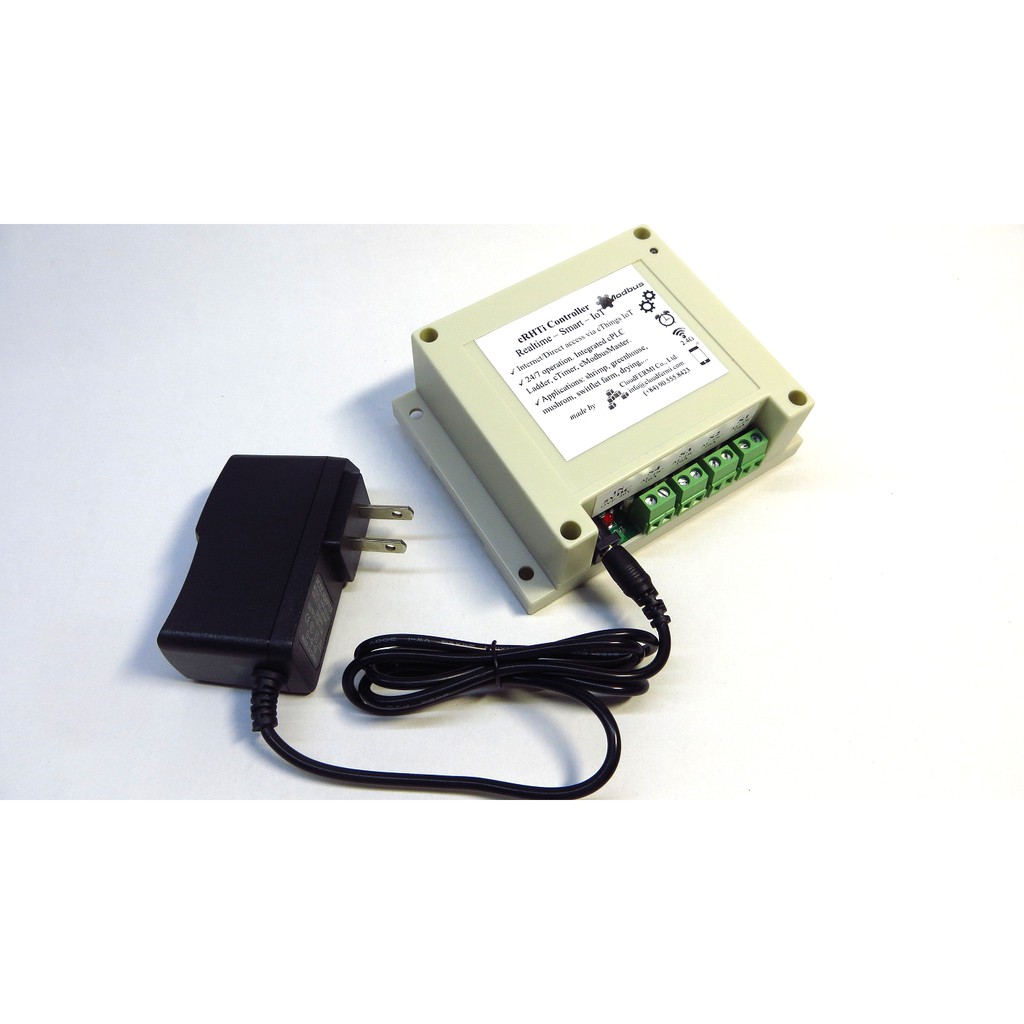 Bộ điều khiển Modbus RS485 PLC IoT cRHTi cho nhà yến, nấm, kính, dưa lưới, vườn lan, trại tôm
