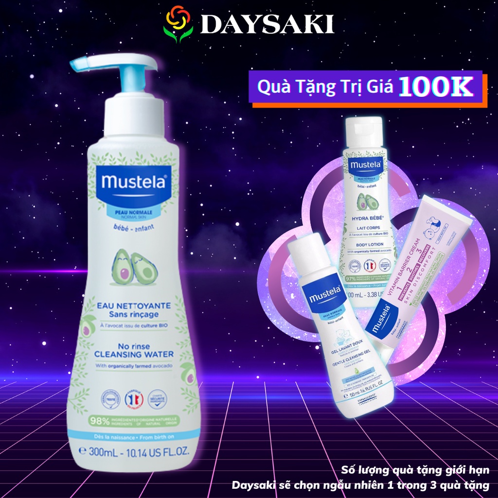 Mustela Dung dịch tắm khô No Rinse Cleansing Water – 300ml