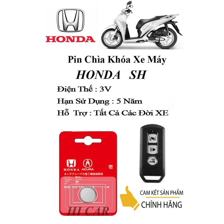 Pin chìa khóa xe máy Honda SH chính hãng Panasonic