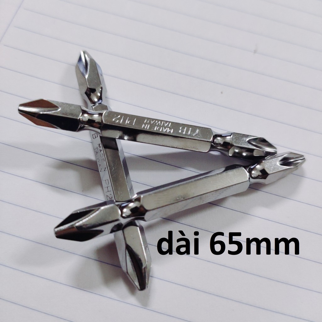 Mũi vít bake, mũi tô vít YTB, 2 đầu dài 65mm, Cty XNK&TM YTB Việt Nam