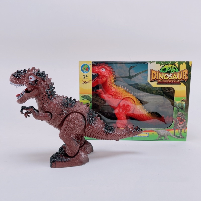 Bộ Đồ Chơi Khủng Long Bạo Chúa T Rex Chạy Pin Có Nhạc-Có Đèn Cho Bé