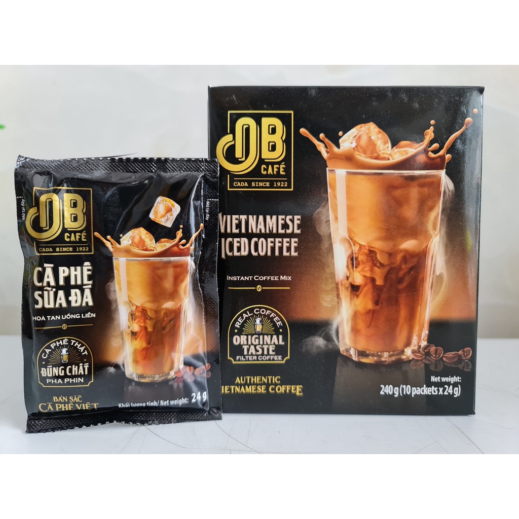 [Gói lẻ 24g] Cà Phê Sữa Đá Hòa Tan [VN] ÔNG BẦU Instant Coffee Mix