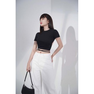 Áo kiểu cuốn dây hở lưng