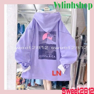 Áo hoodie hoàng hôn tím DA35