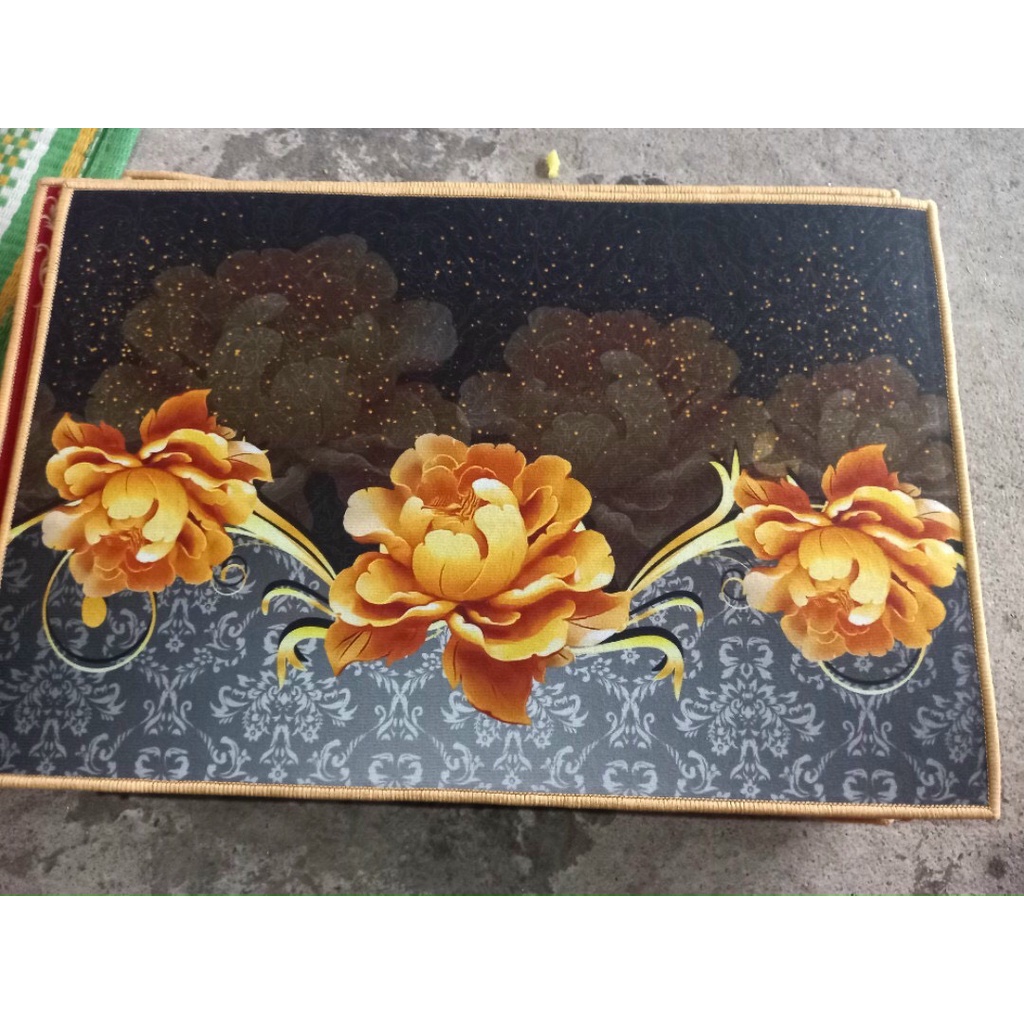Thảm chùi chân 3D mẫu hoa mới về nhiều hàng nhiều màu đep KT 40x60cm giá19000đ