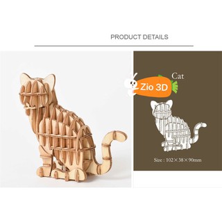 Mô hình lắp ráp gỗ 3D Con Mèo