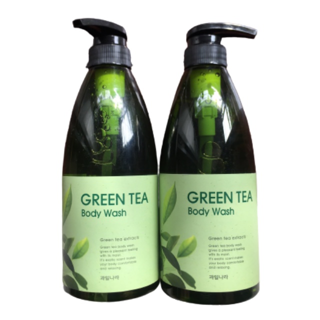 Sữa tắm GREEN TEA được chiết xuất từ lá trà xanh nguyên chất 750ml hàng nhập khẩu