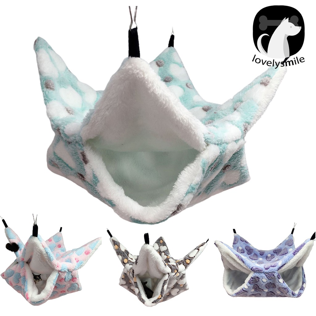 Võng lửng 2 tầng treo cho thú cưng sóc bay/hamster