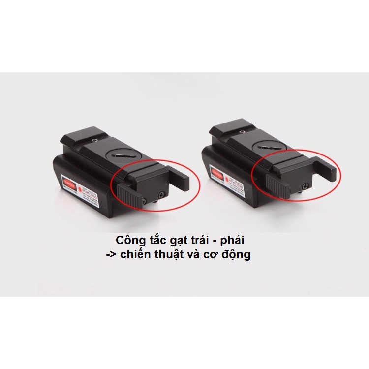 Đèn laze laser con gián tia đỏ định vị ổ mồi