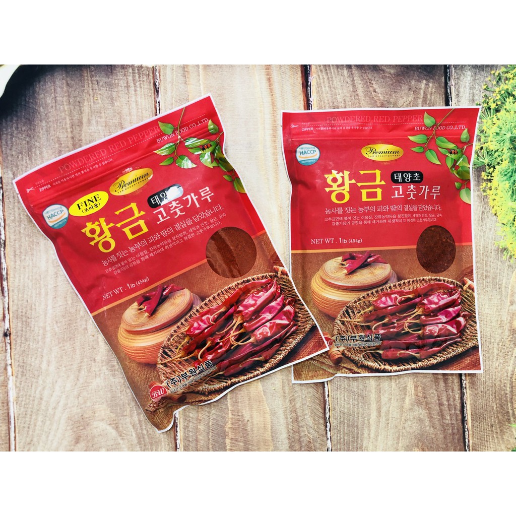 500g ớt bột hàn quốc dạng mịn loại ngon
