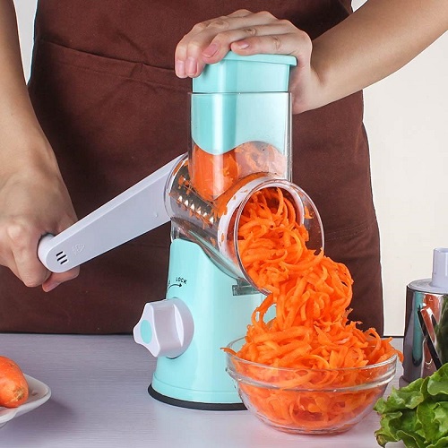 Máy Thái Lát, Bào Sợi. Băm Nhỏ Rau Củ Đa Năng - Không Dùng Điện - An Toàn Tuyệt Đối Khi Sử Dụng - Cao Cấp, Hiện Đại